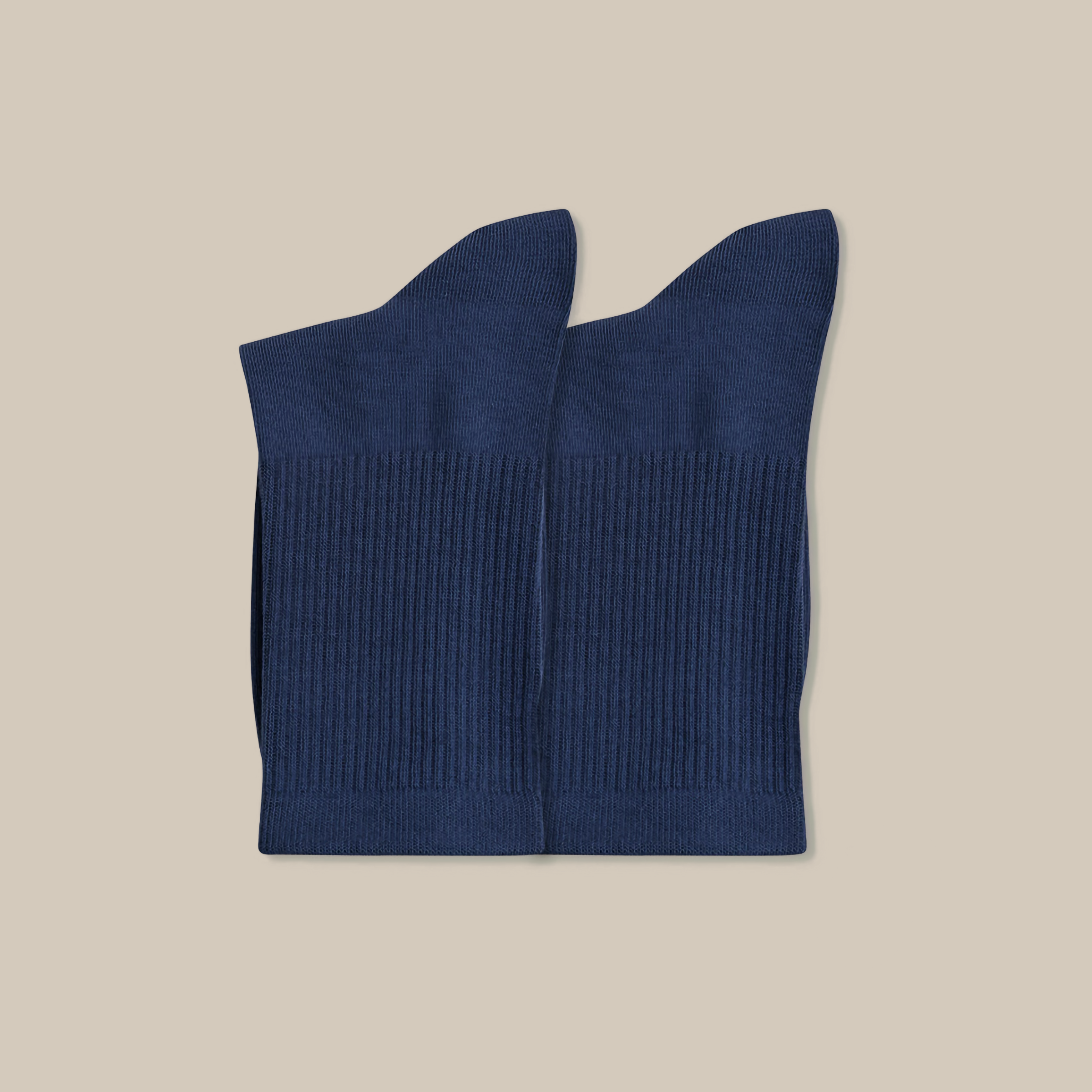 Men’s Navy Cotton Crew Socks