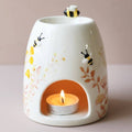 Floral Bee Ceramic Wax Burner