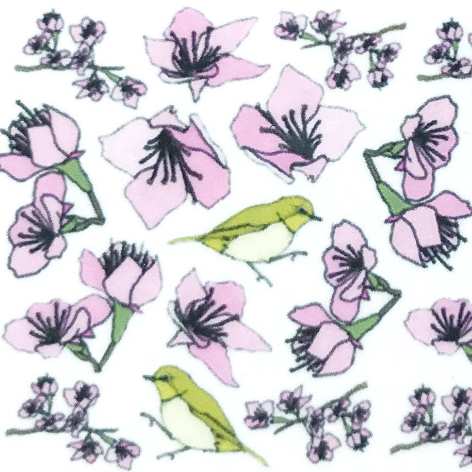 Cherry Blossom Nail Art Transfers