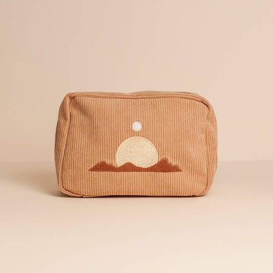 Corduroy Makeup Bag in Sand