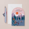 "Happy Anniversary" Scenic Sunset Greeting Card