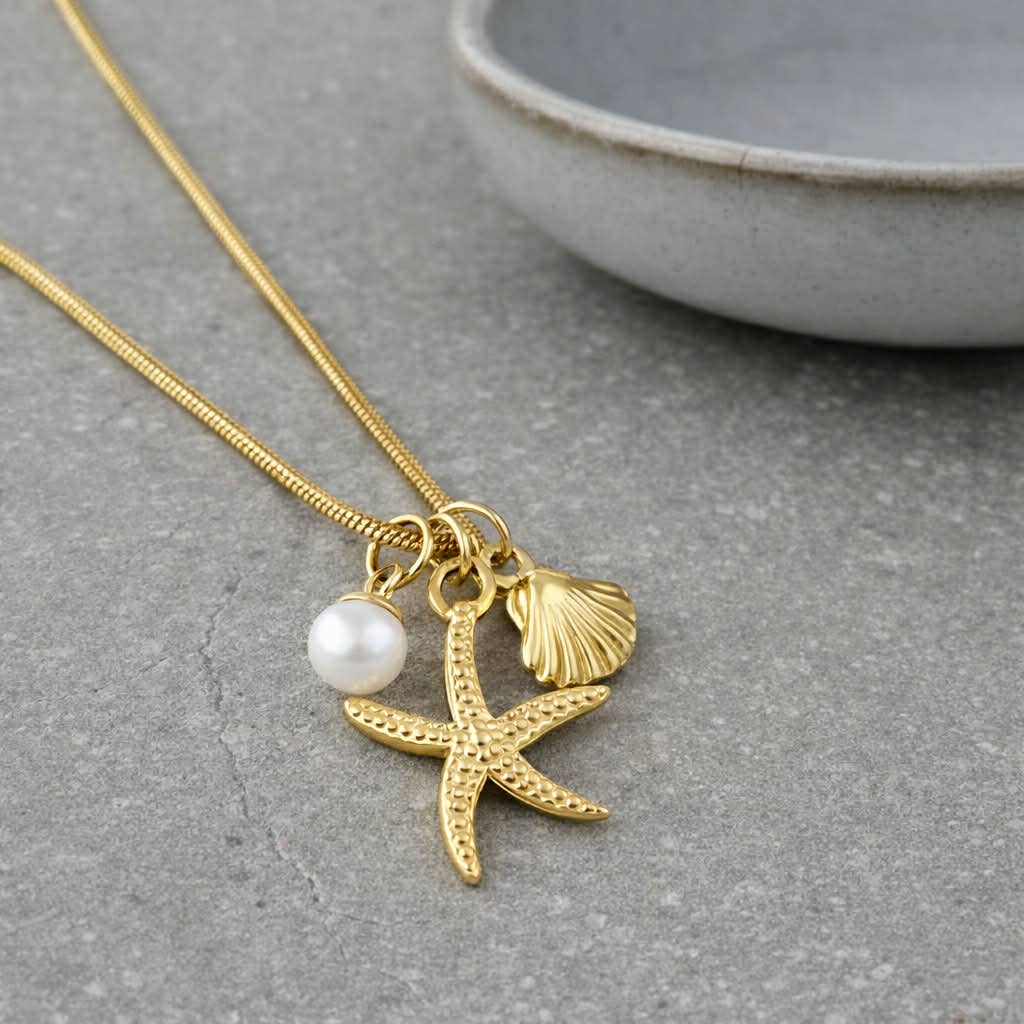 Gold Coastal Charm Necklace