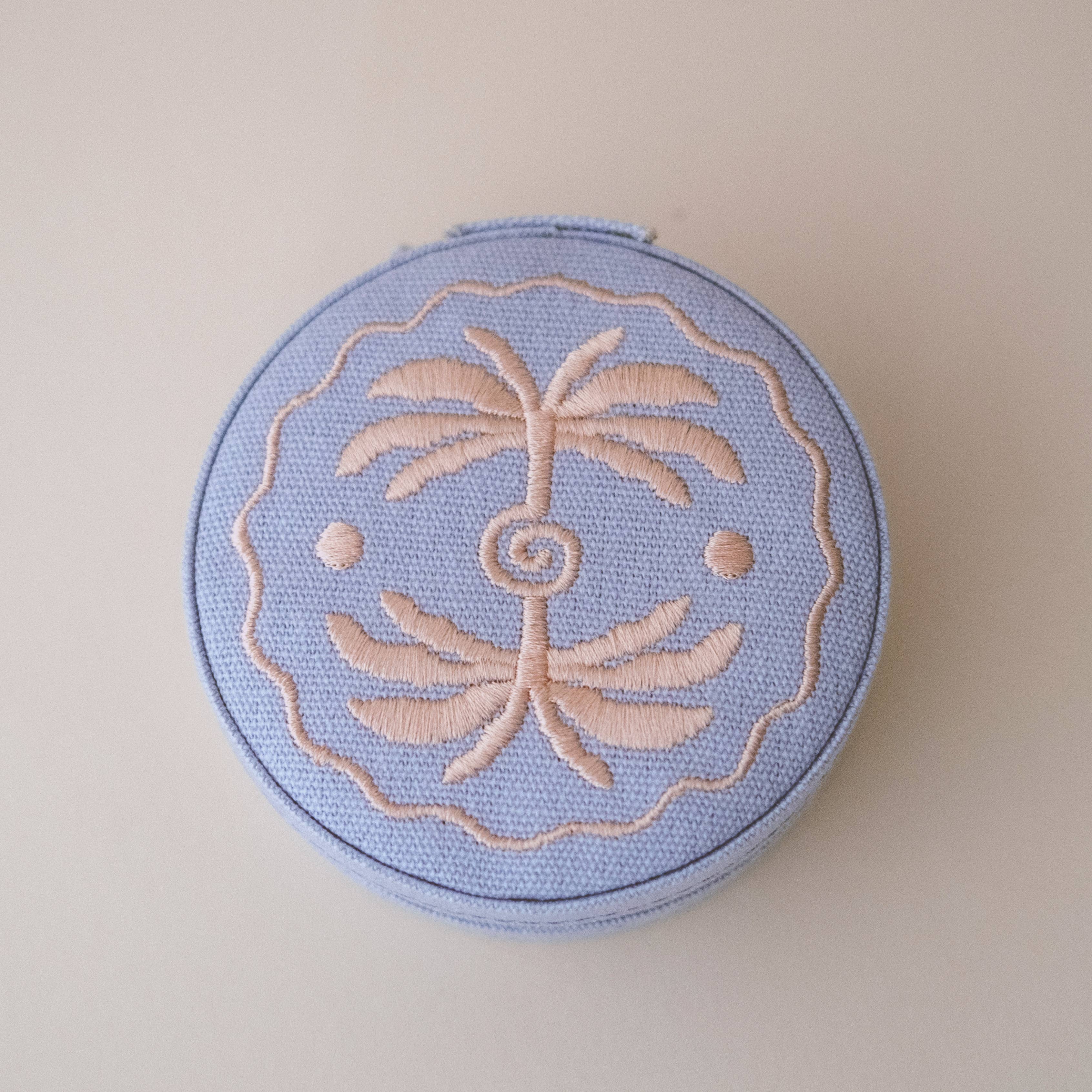 Travel Jewellery Case With Embroidery