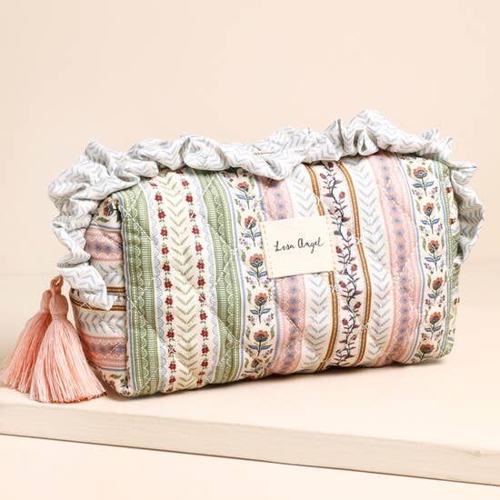 Floral Quilted Washbag