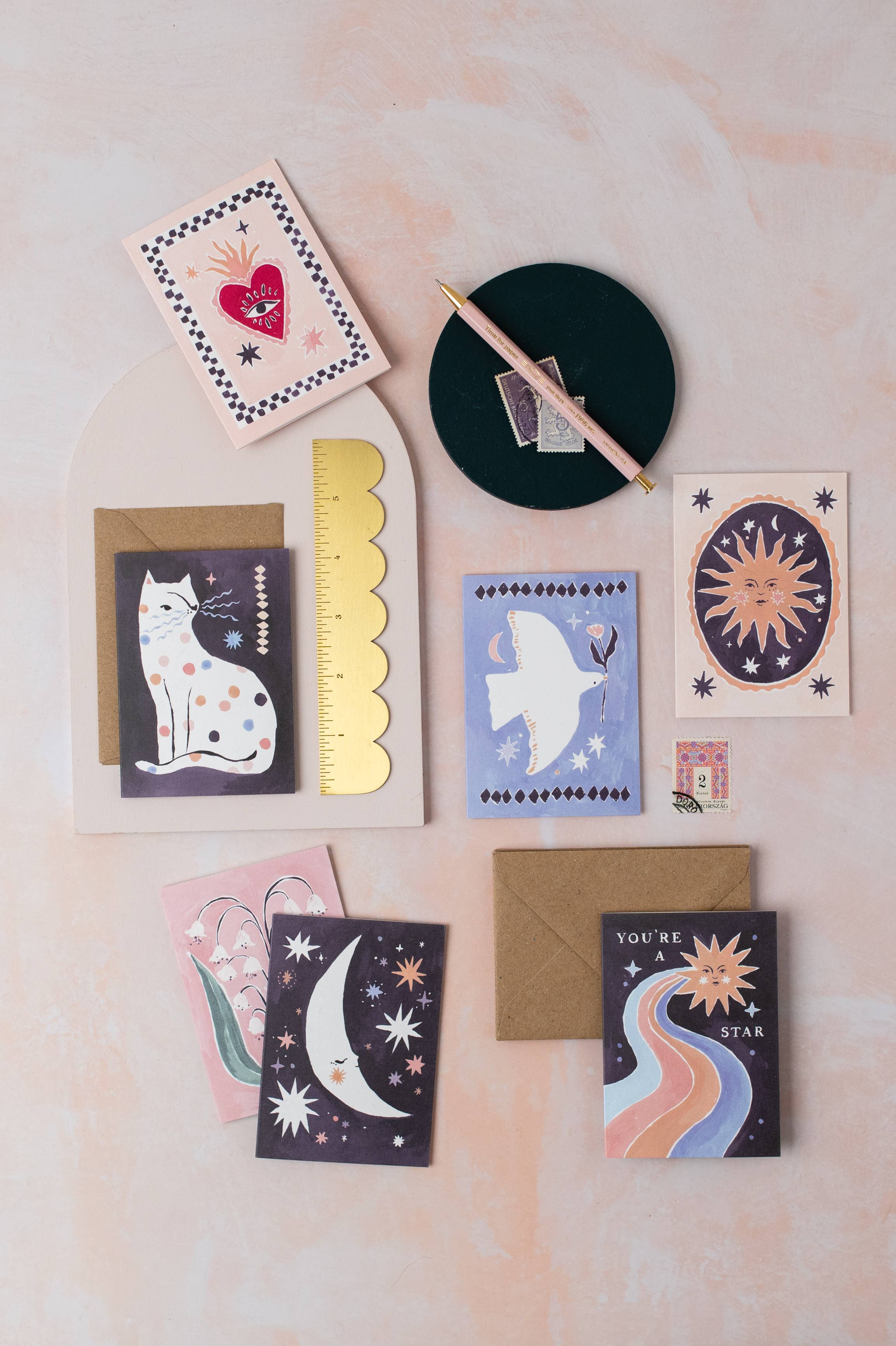 Smiling Sun Mini Greeting Card