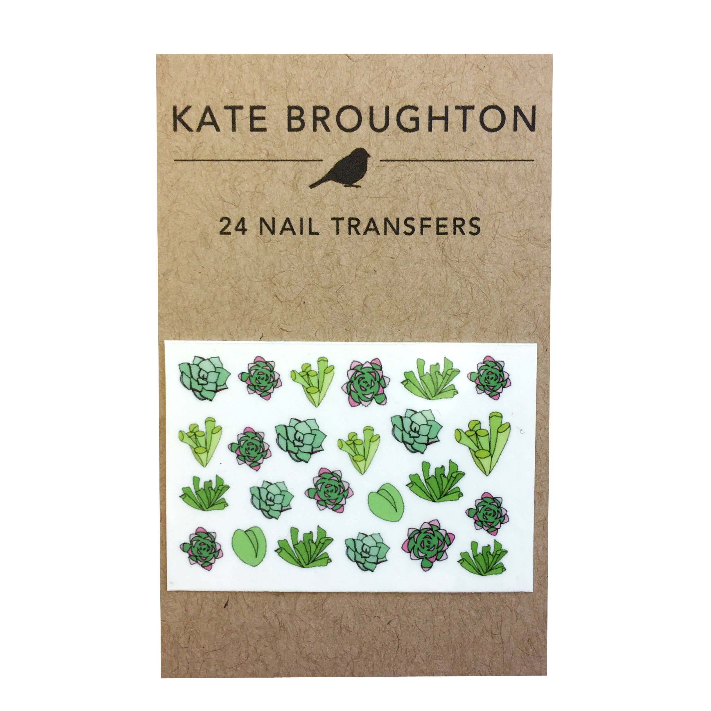 Succulent Nail Art Transfers