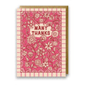 Many Thanks Floral Greeting Card