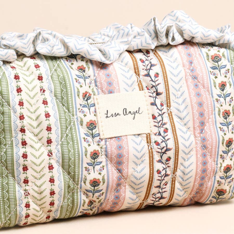 Floral Quilted Washbag