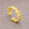 Gold Shell Adjustable Ring