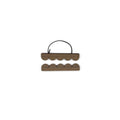 A5 Scallop Walnut Art Print Hanger