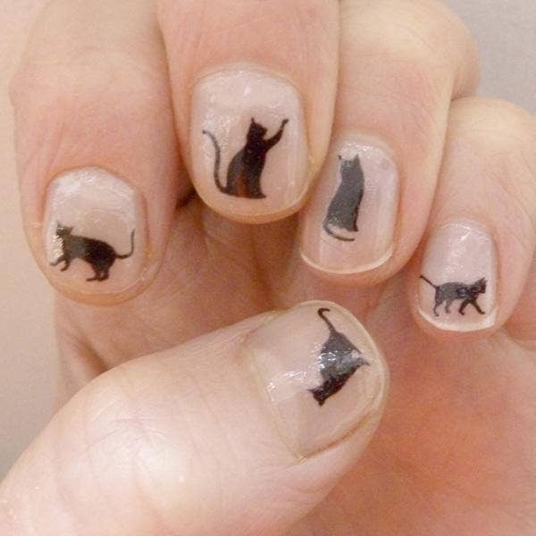 Cat Nail Art Transfers
