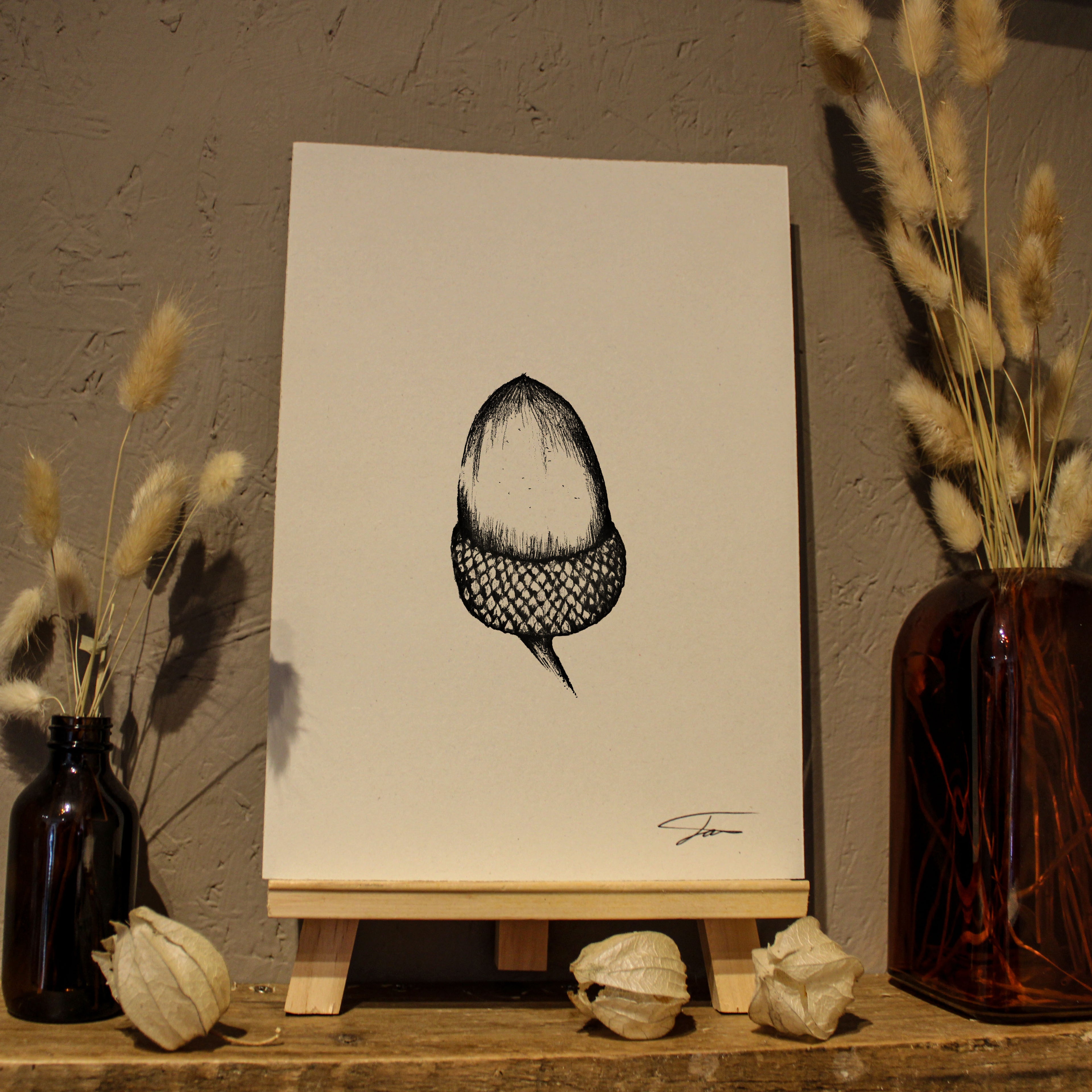 Acorn Art Print