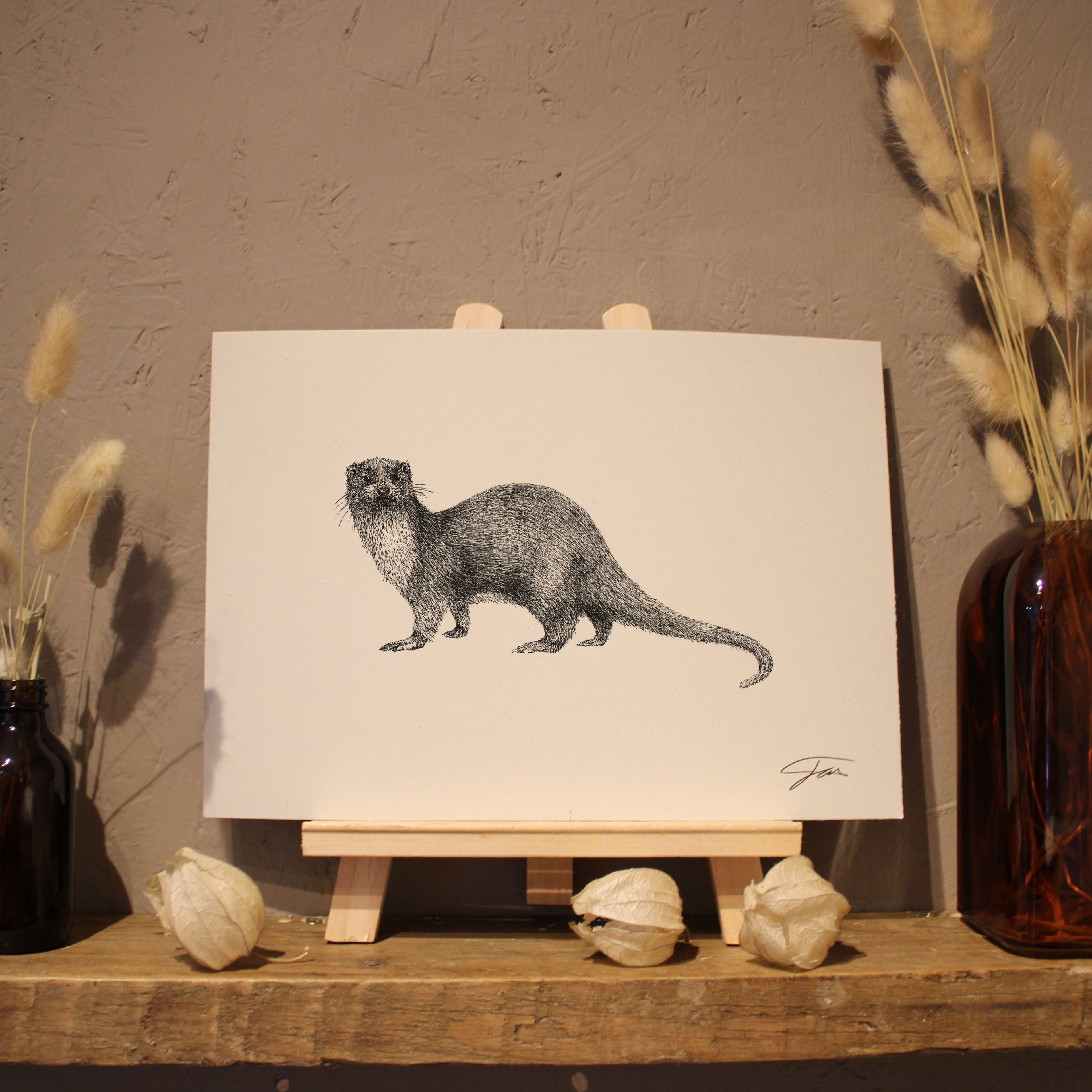 Otter Art Print