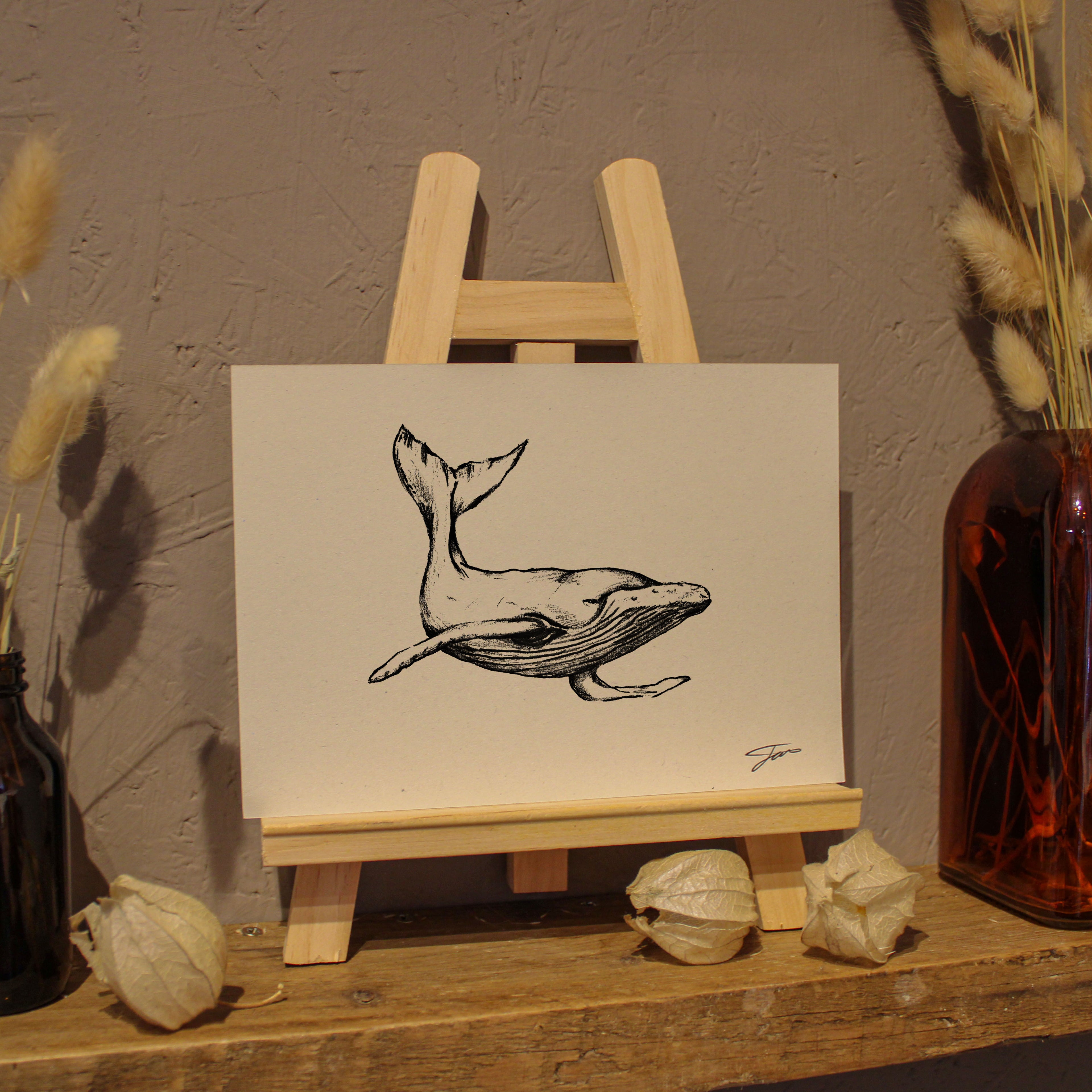 Whale Art Print