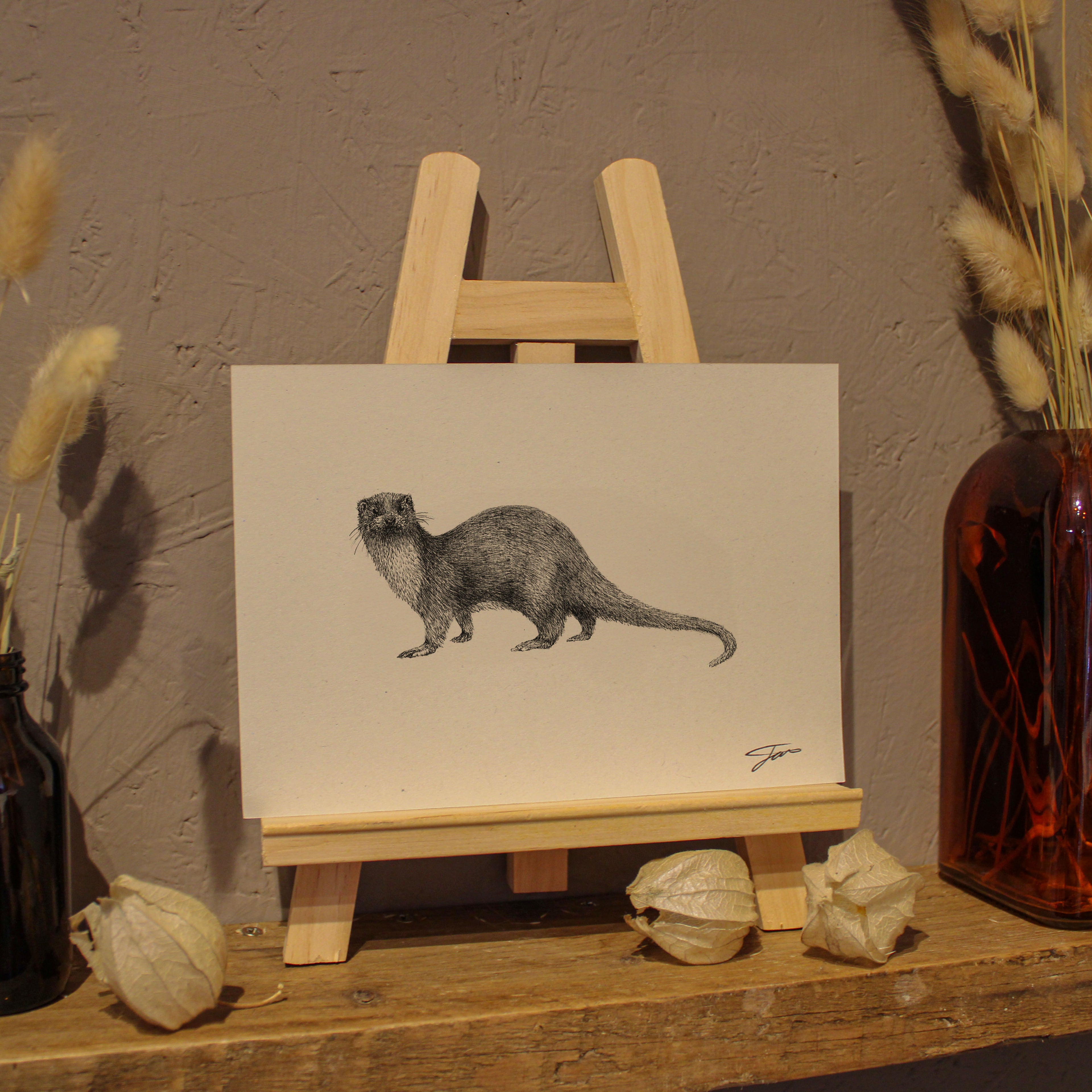 Otter Art Print