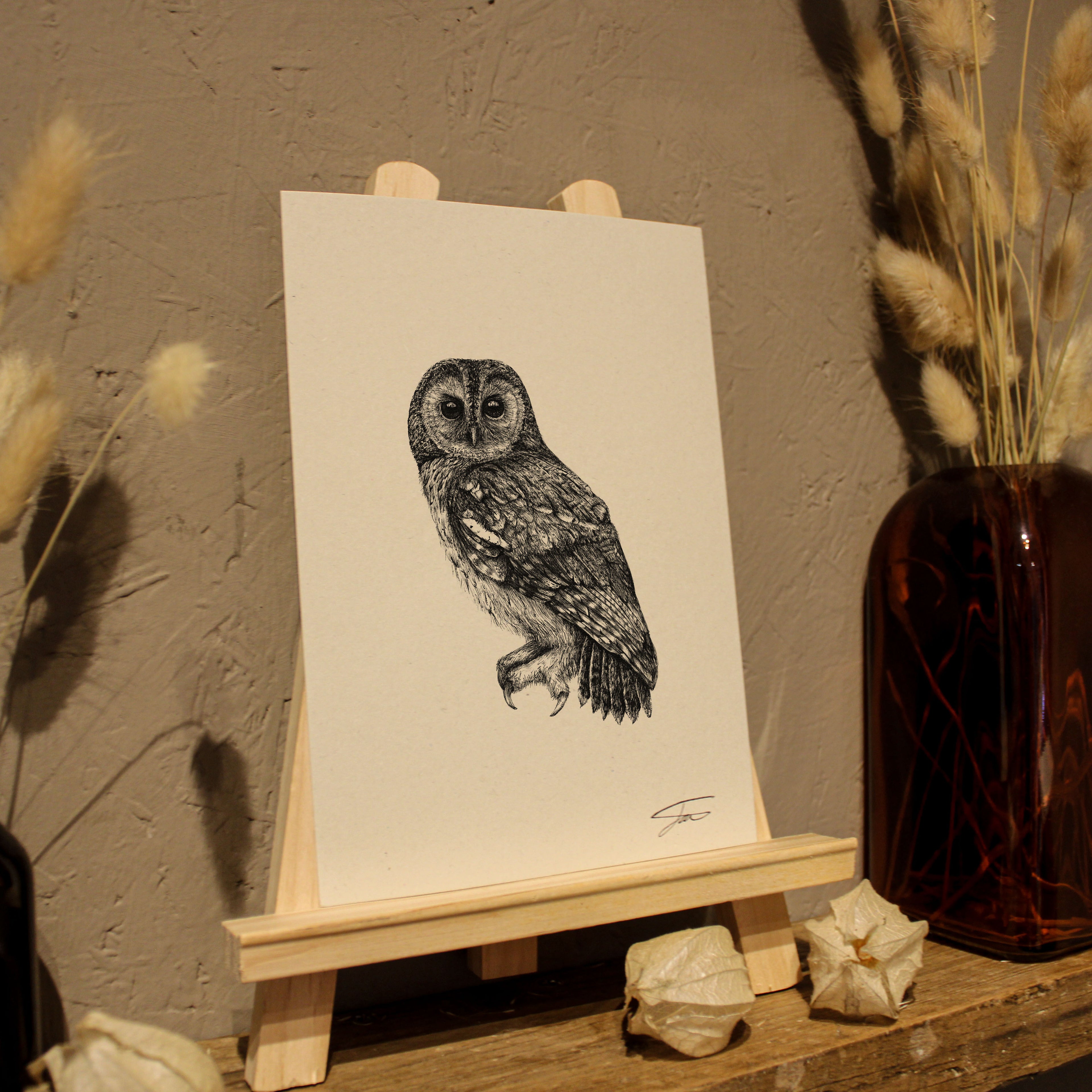 Owl Art Print