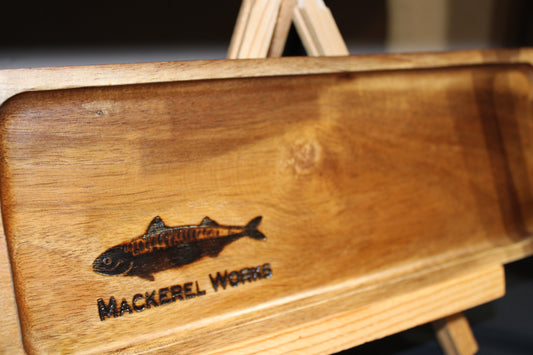 Acacia Wood Tray - Oak Stain