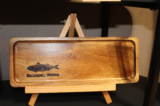 Acacia Wood Tray - Oak Stain