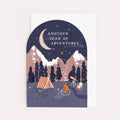 Another Year Of Adventures Wild Camping in Mountains Arch Birthday Greeting Card