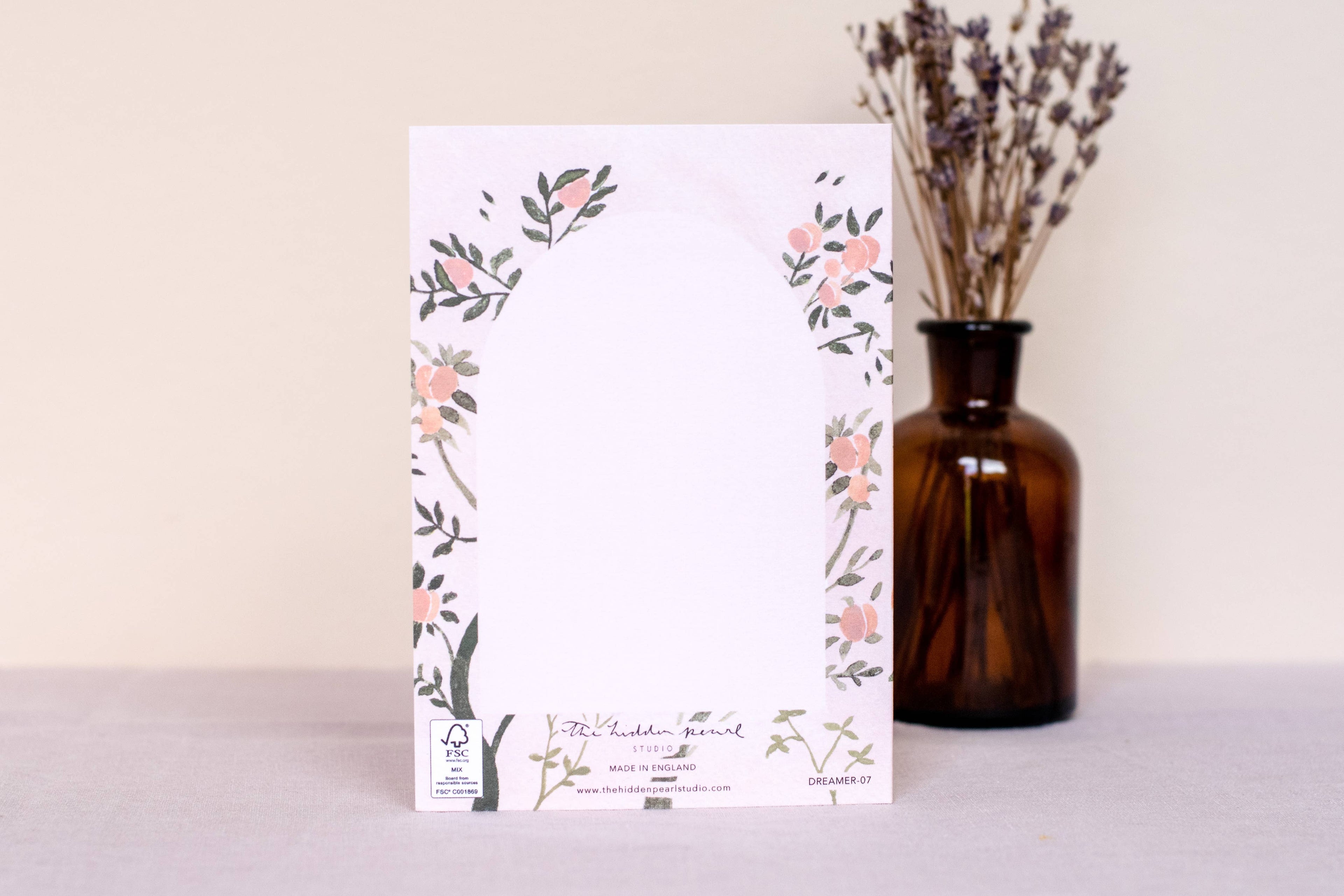Arch Cut Out Greeting Card Back 