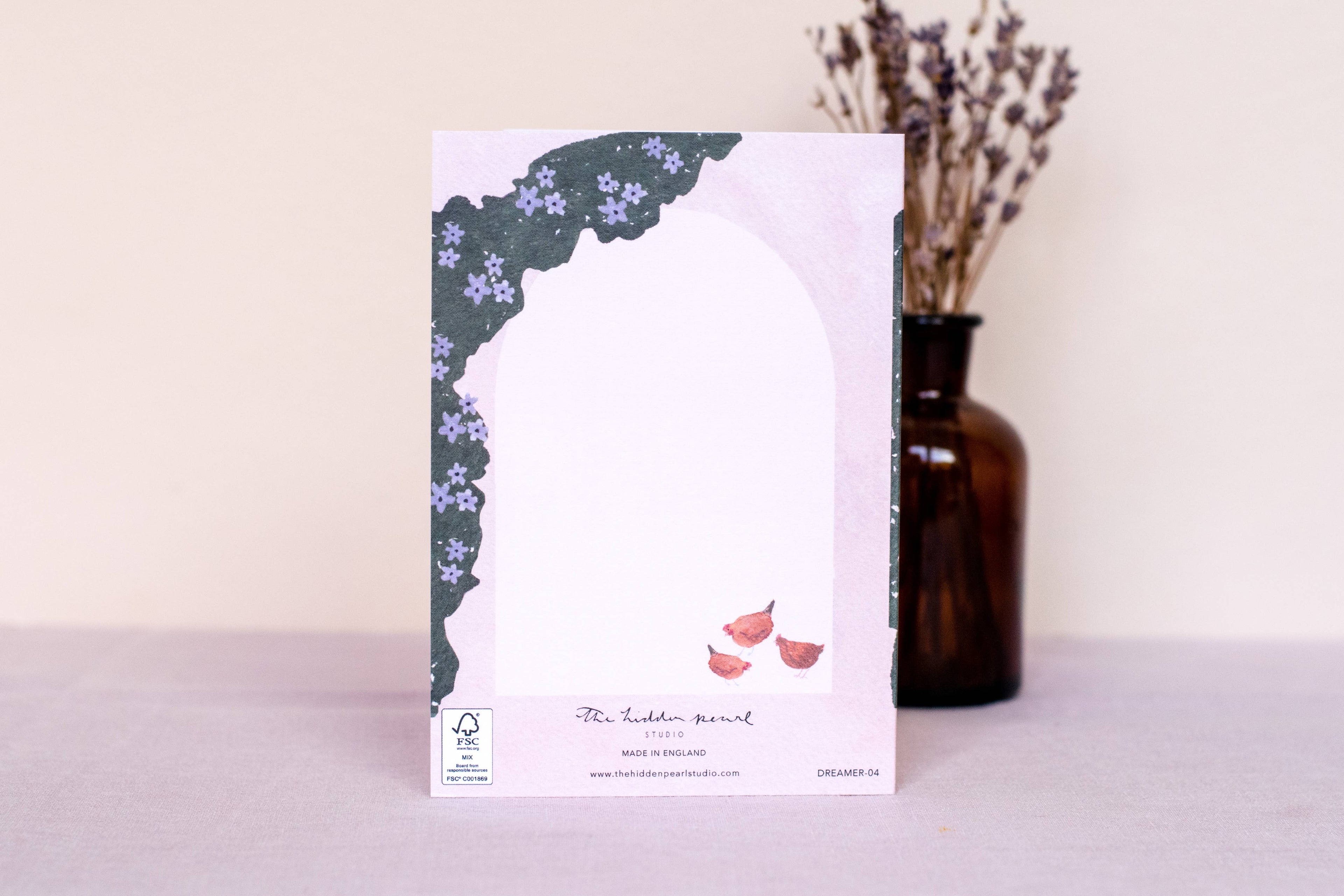 Arch Cut Out Greeting Card Back