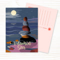Beach Pebble Stack Vitamin Sea Postcard