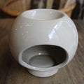Beige Round Wax Melt Burner