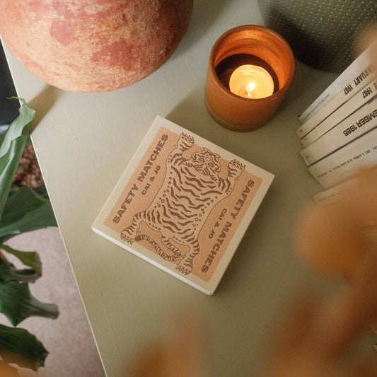 Brown Matches in Tiger Matchbox
