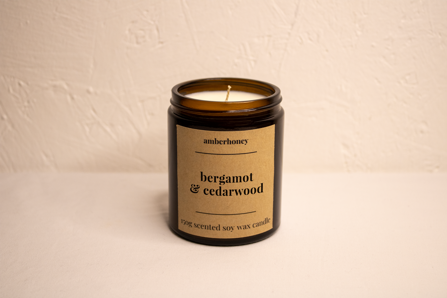 Bergamot & Cedarwood Scented Soy Wax Candle