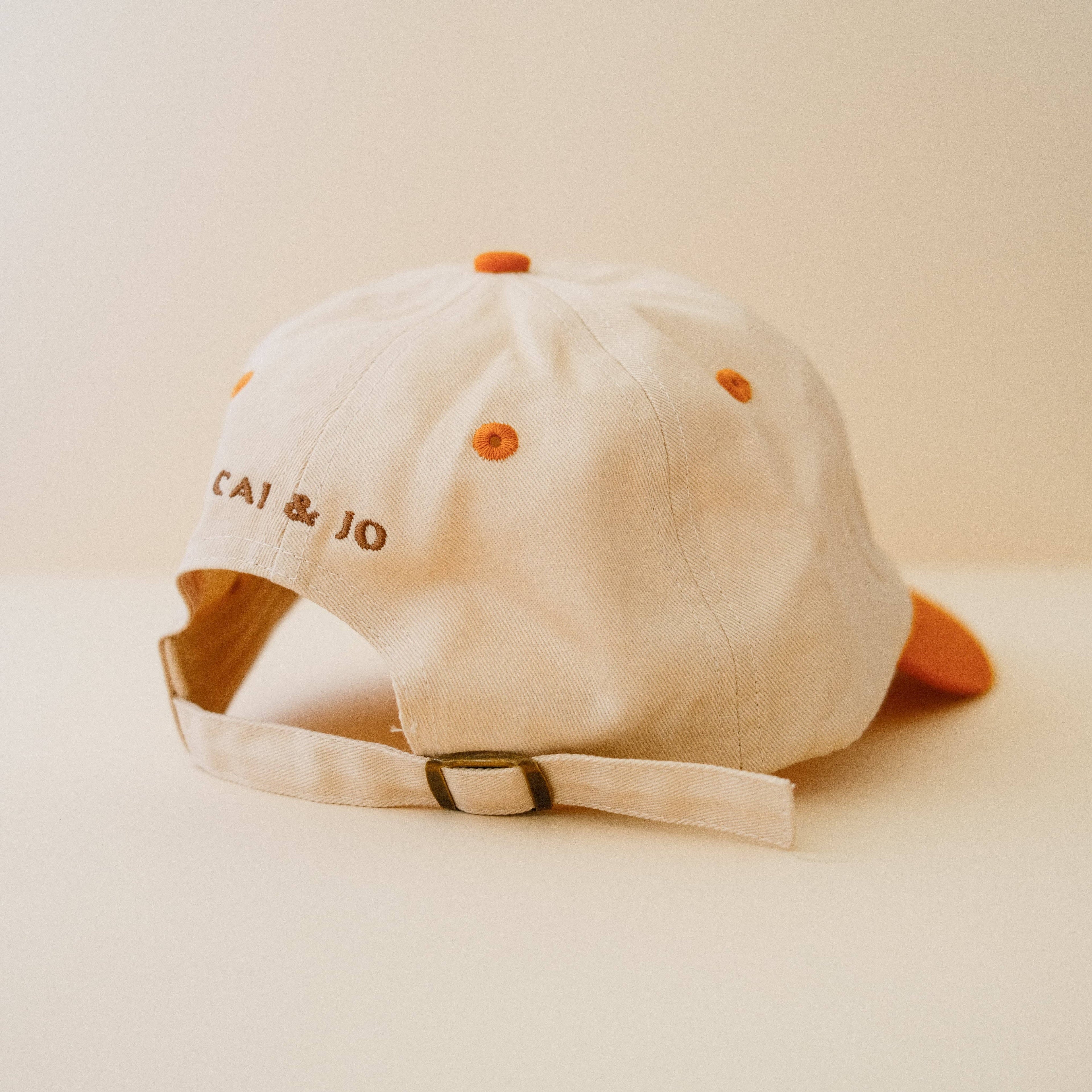 Cream & Orange Sun Paradiso Retro Baseball Cap