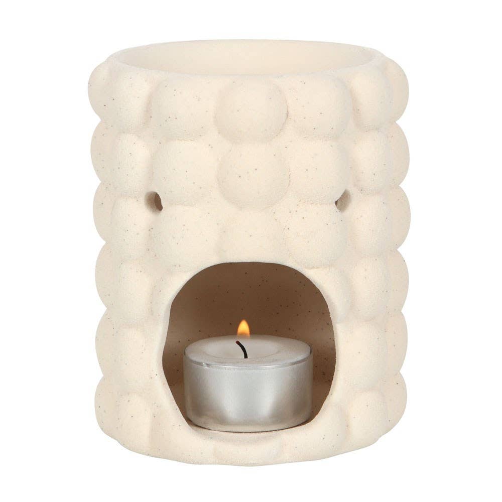 Cream Textured Bubble Wax Melt Burner