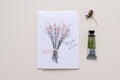 Flower Bouquet Thanks A Bunch Thank You Greeting Card