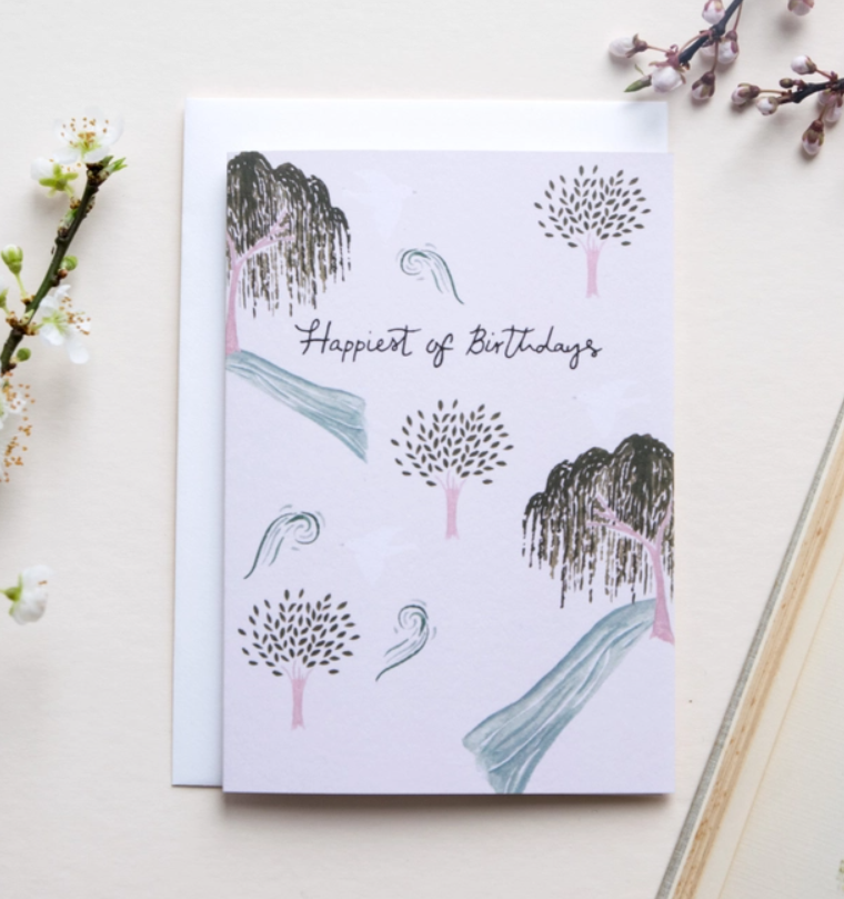 Happiest Of Birthdays Tree Greeting Card