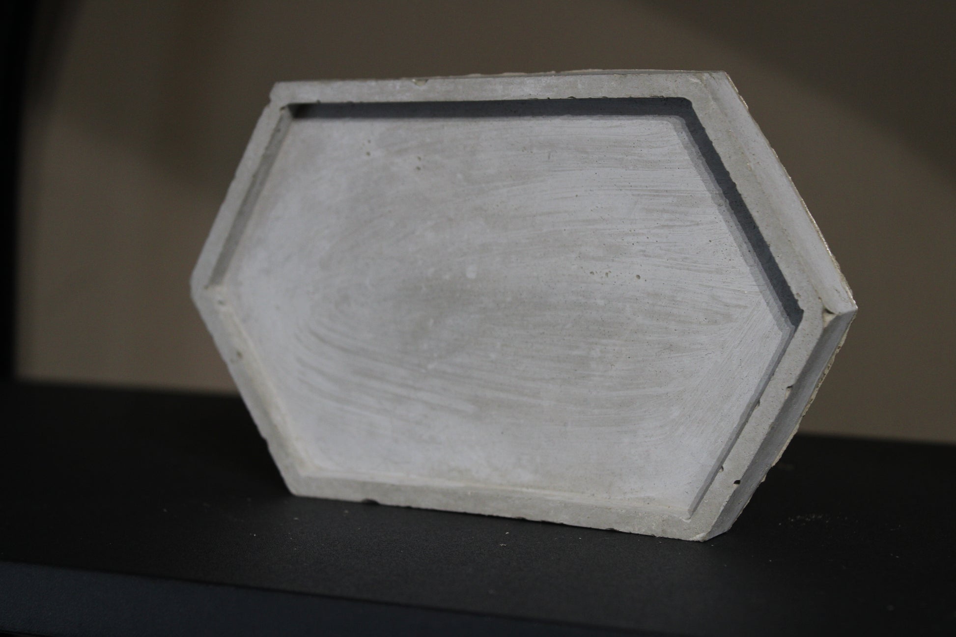 Hexagon Cement Jewellery Trinket Tray
