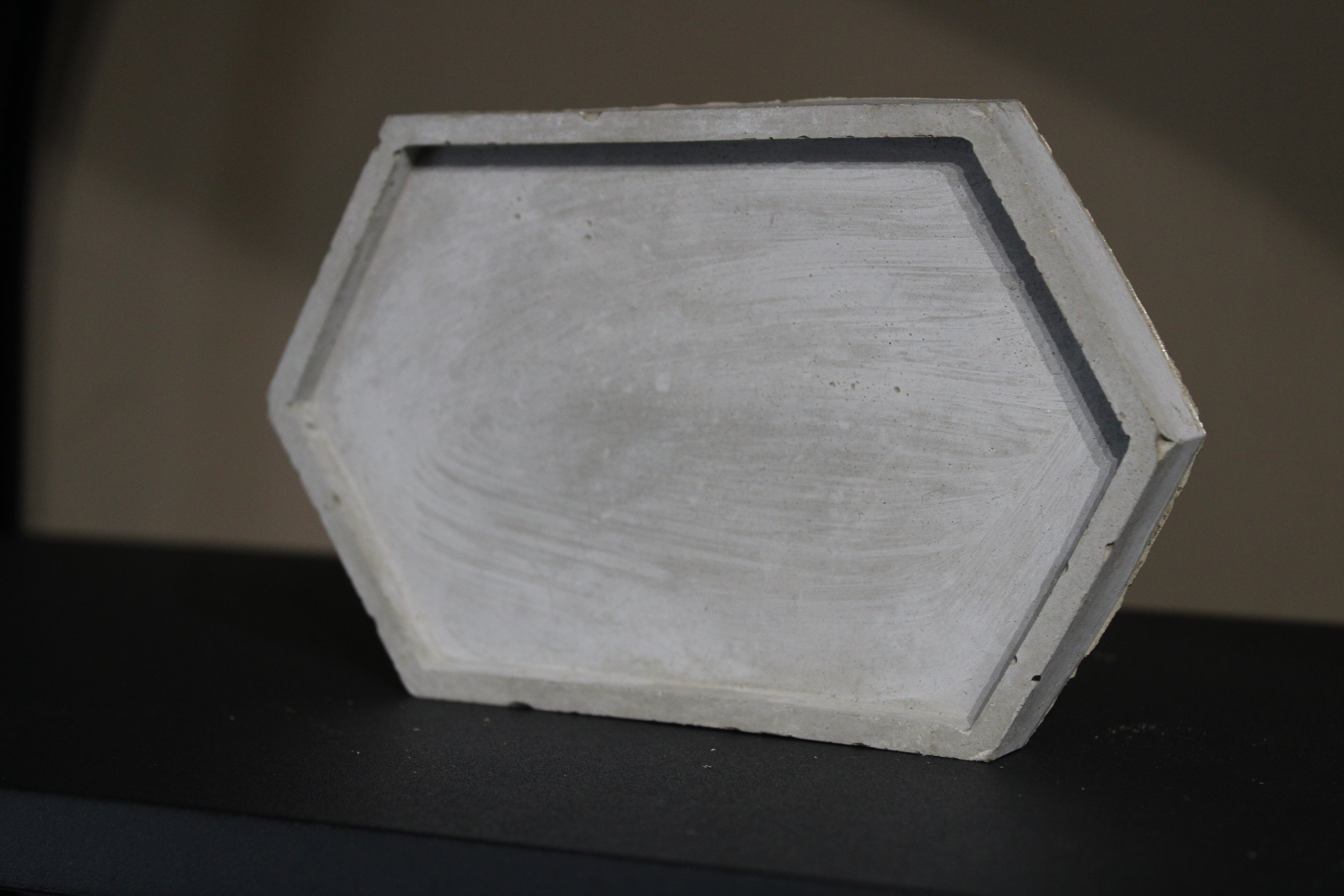 Hexagon Cement Jewellery Trinket Tray