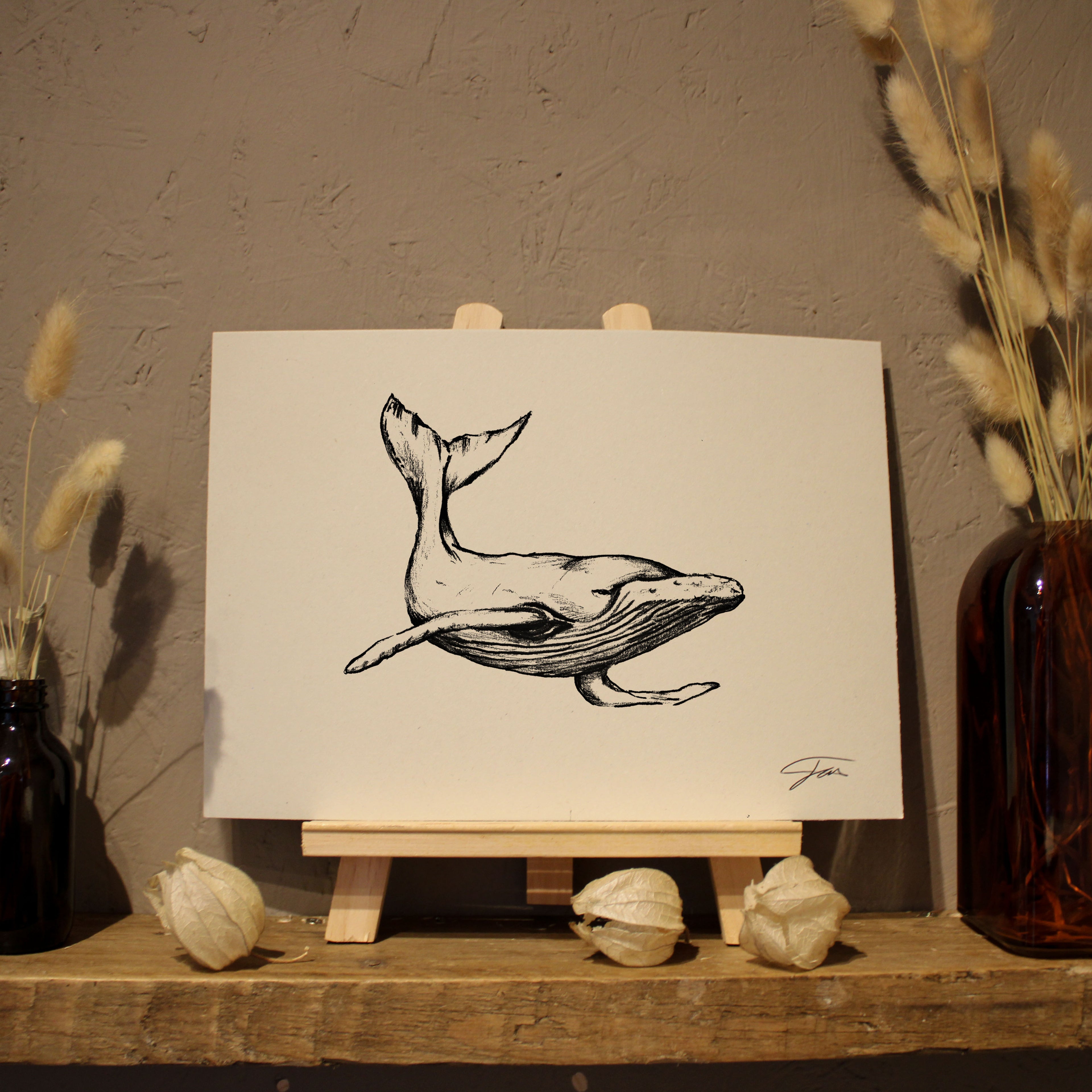 Whale Art Print