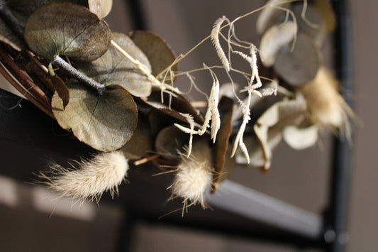 Eucalyptus & Bunnytail Wreath