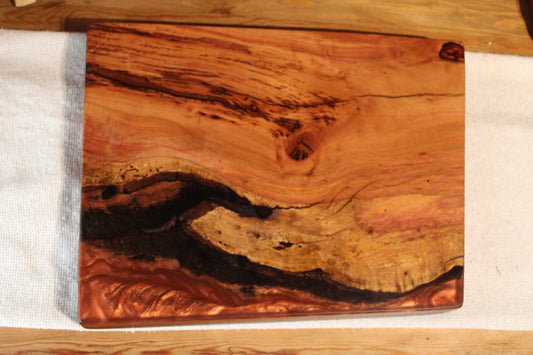 Serving Board - Plum Wood & Resin