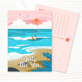 Into The Sea Swimmer Postcard