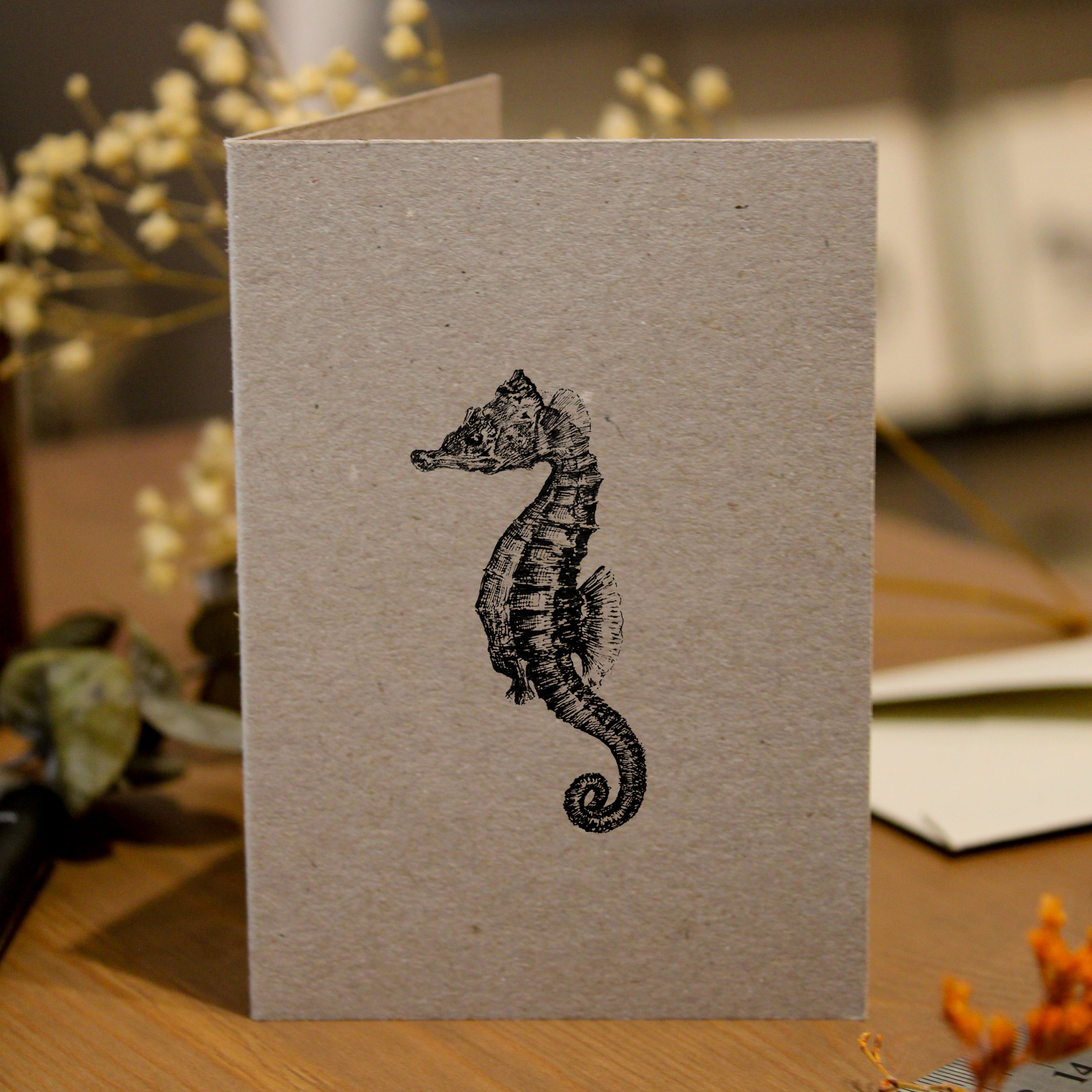 Seahorse Greeting Card