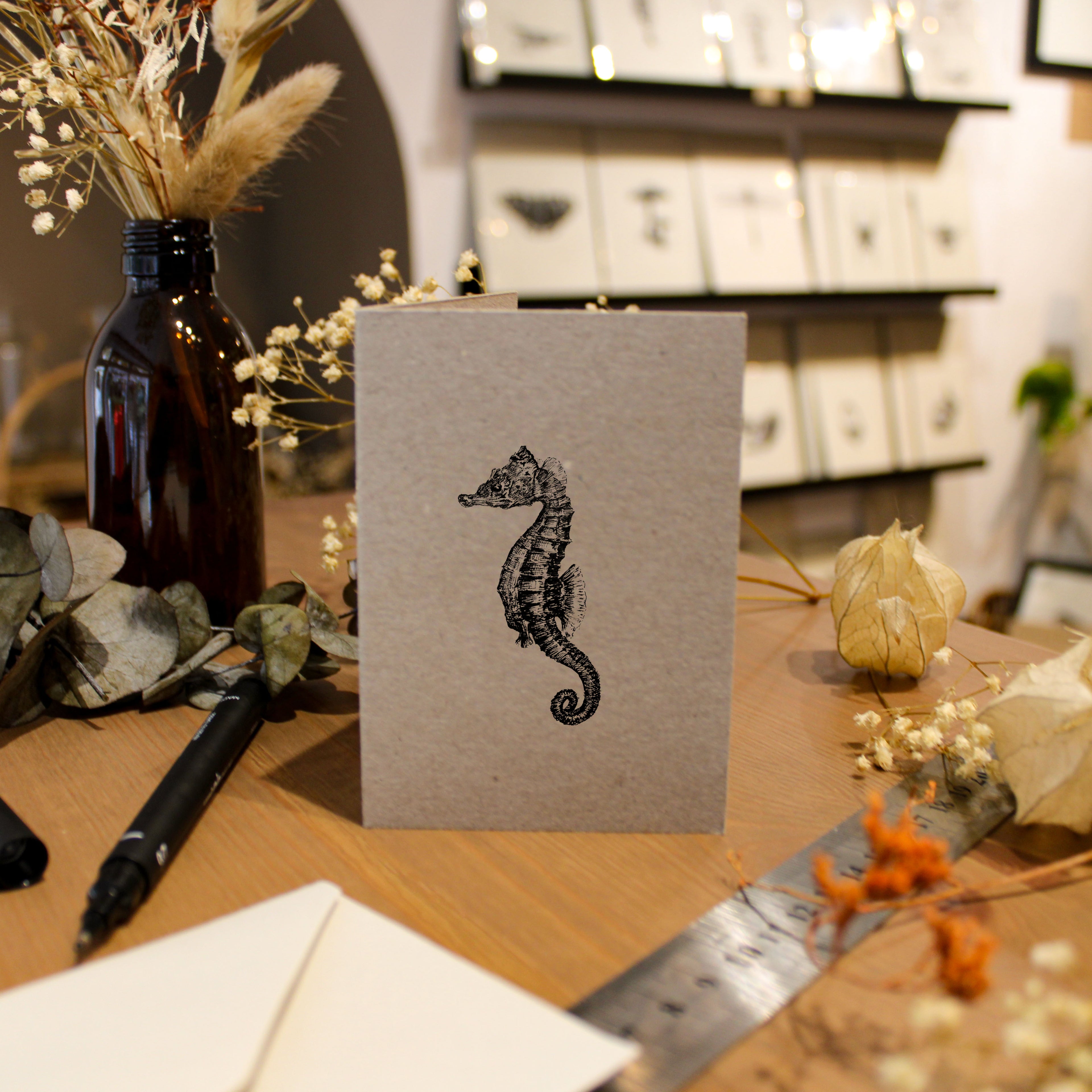 Seahorse Greeting Card