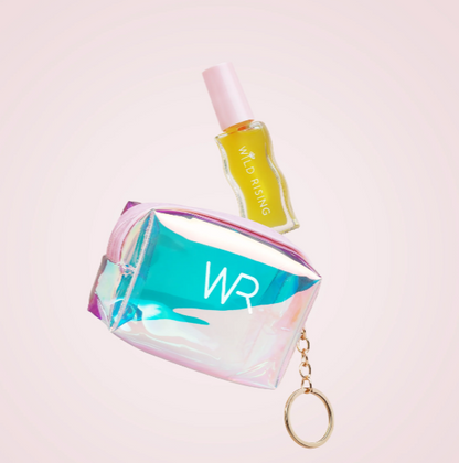 Lip Oil With Pink Holographic Purse