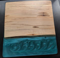 MAPLE WOOD BLUE RESIN GIN BOARD