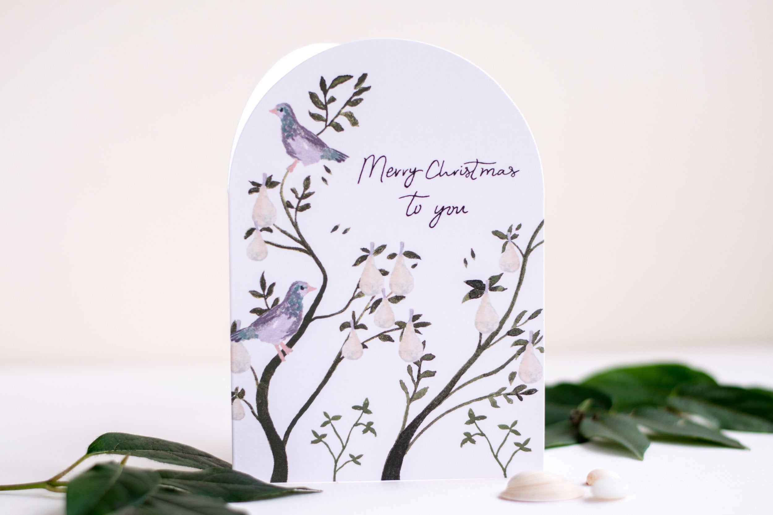 Merry Christmas Partridge In A Pear Tree Greeting Card
