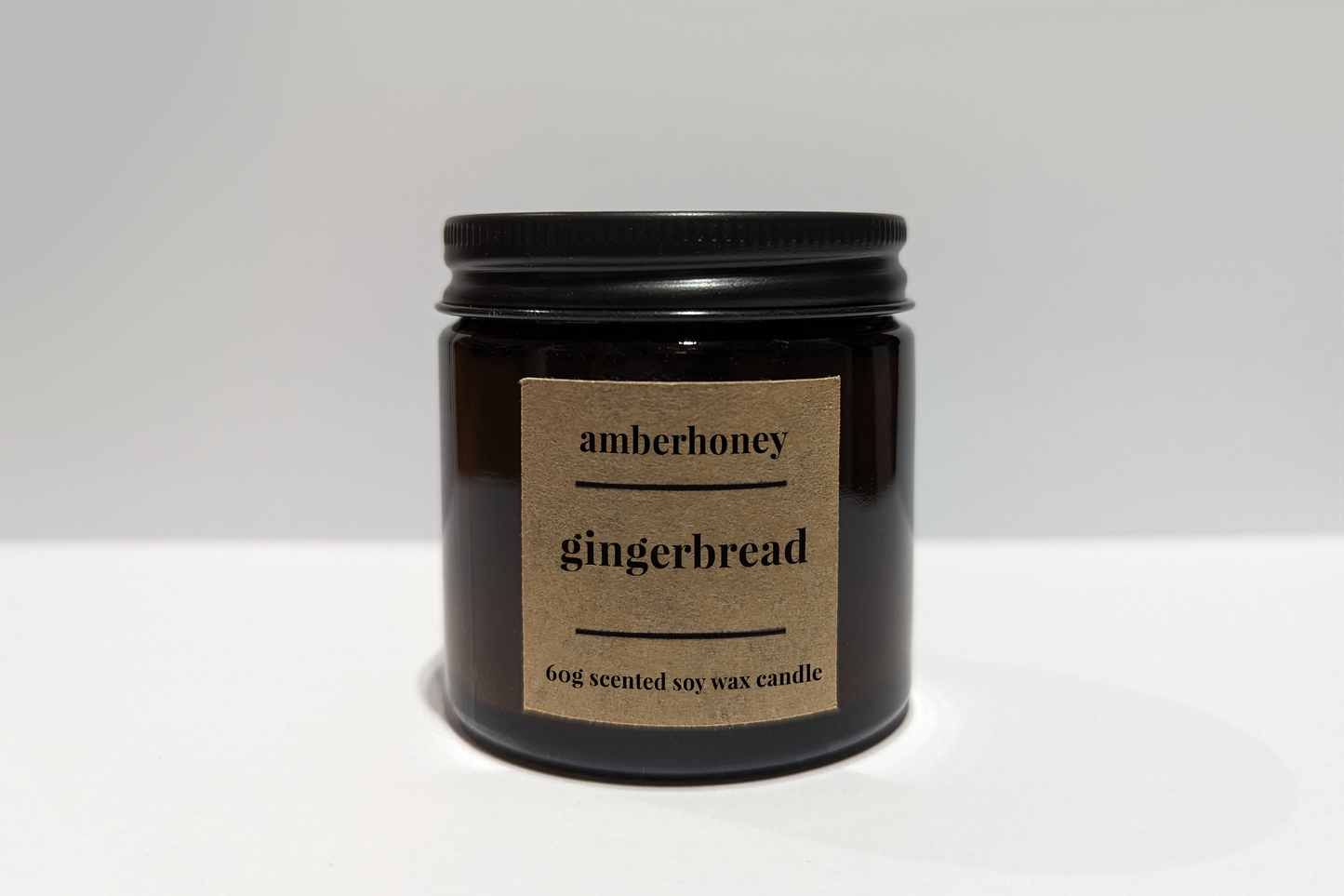 Mini Gingerbread Soy Wax Travel Candle