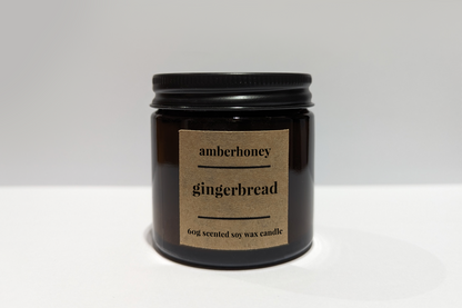 Mini Gingerbread Soy Wax Travel Candle