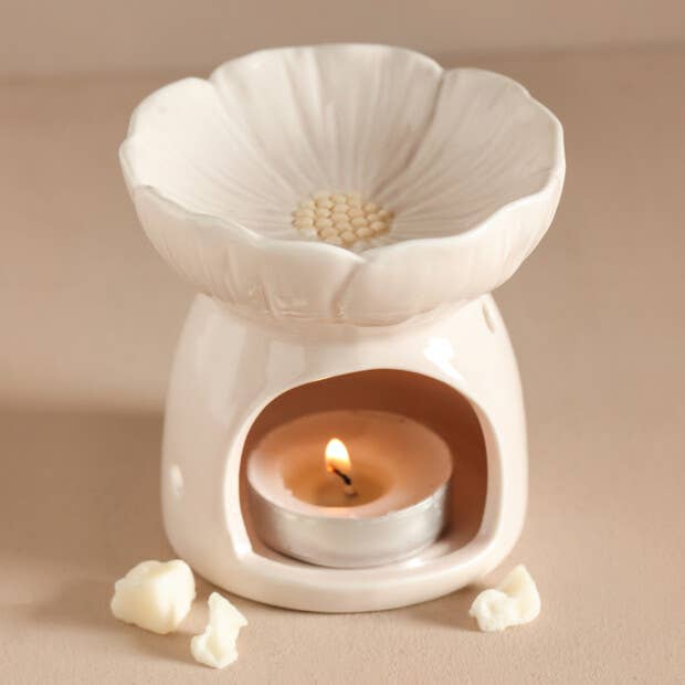 Mini Pink Flower Wax Melt Burner