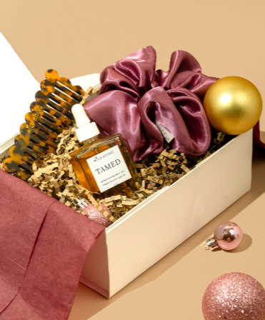 Natural Argan Hair Oil, Comb & Scrunchie Gift Set