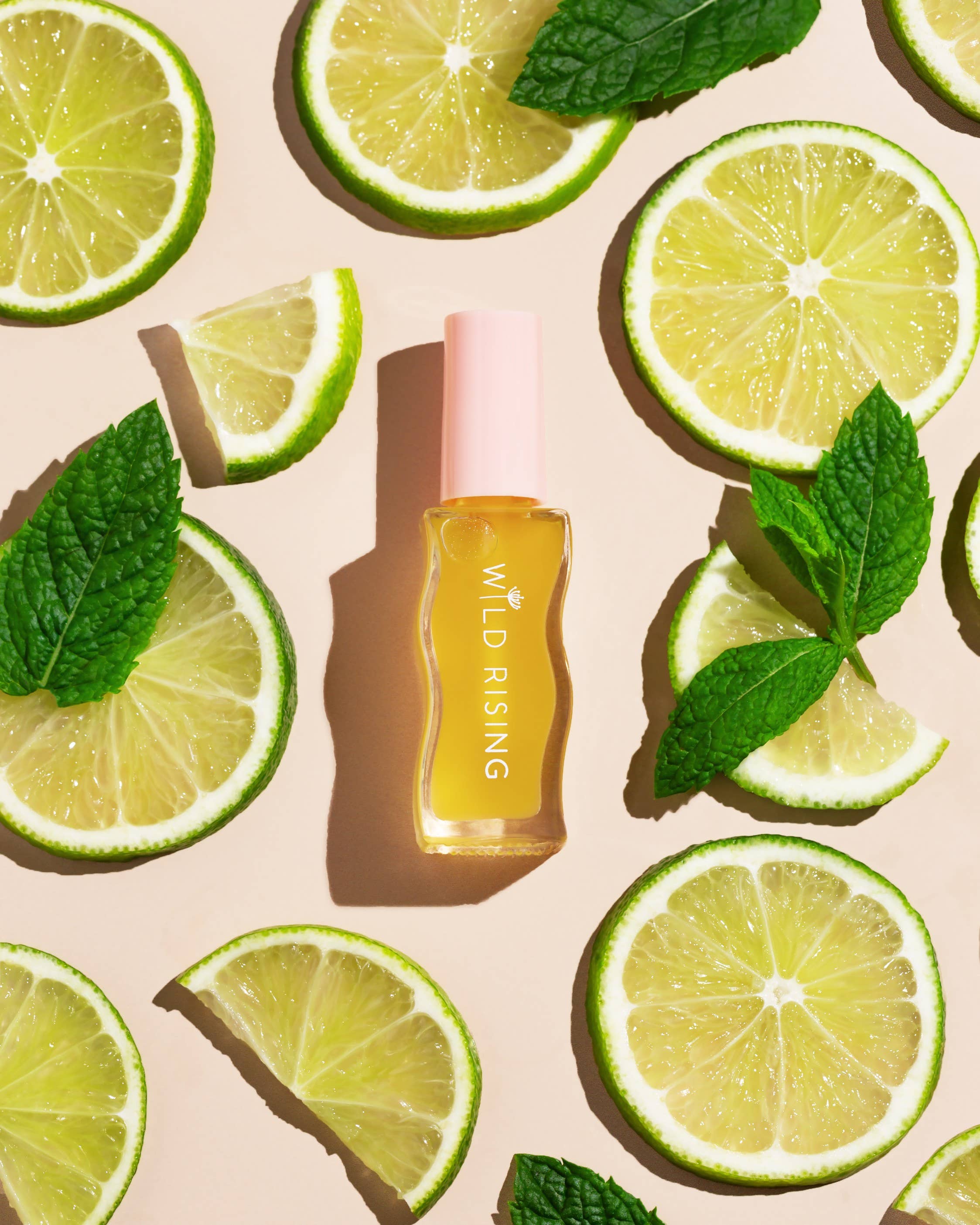 Natural Lip Oil Gloss & Balm With Lime & Mint