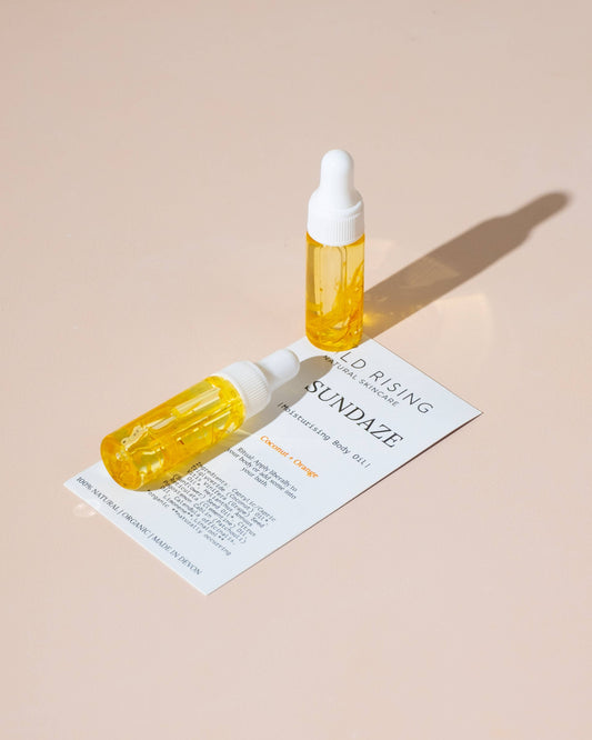 Natural Skincare Moisturising Orange & Coconut Body Oil Mini Travel